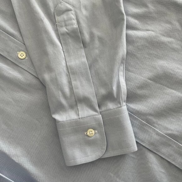 Brooks Brothers Milano Lg Slv Supima Cotton Dress Shirt Blue Sz 15.5 - 36 NWOT - Picture 5 of 15
